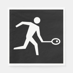 Squash Player Icon Napkin
