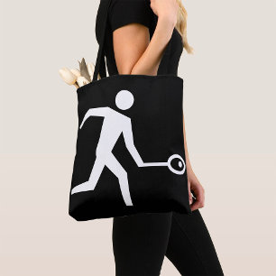 Squash Player Icon Tote Bag