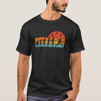 Squash Player Retro Evolution Racquetball Crossmin T-Shirt
