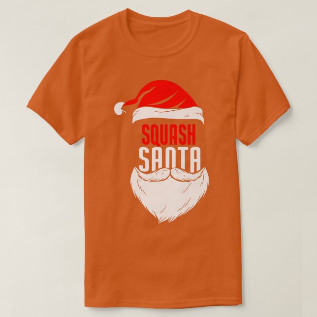 Squash Santa Claus Christmas Holiday- Squash Playe T-Shirt (Design Front)
