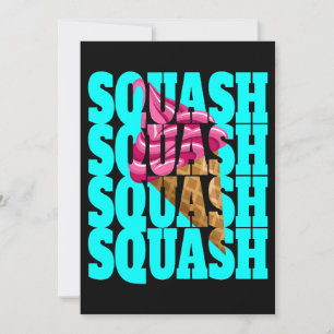 Squash saying soft ice cream motif squash trainer  invitation
