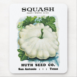 Squash Seed Packet Label Mouse Pad
