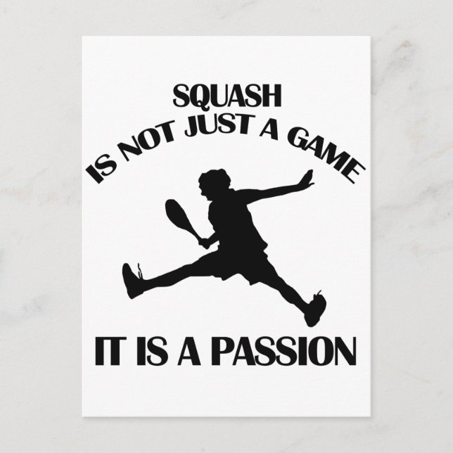 Squash  sports designs postcard (Front)