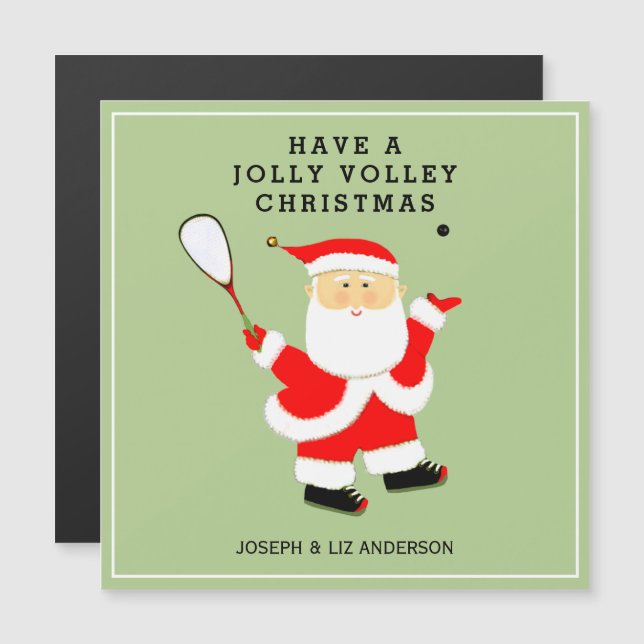 Squash Sports Holiday Cards (Front/Back)