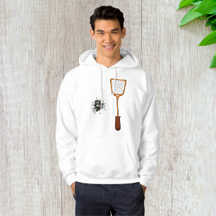 Squashed Fly and Fly Swatter Dead Bug Humour Hoodie