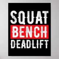 Squat Deadlift Bench Bodybuilding Weight Training