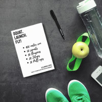 SQUAT. LAUNCH. FLY! Bold Inspiration Personalised
