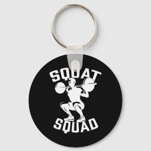 Squat Squad Workout Partner Trainer Coach Bodybuil Key Ring