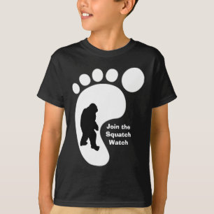Squatch Footprint Kids Dark T-shirt