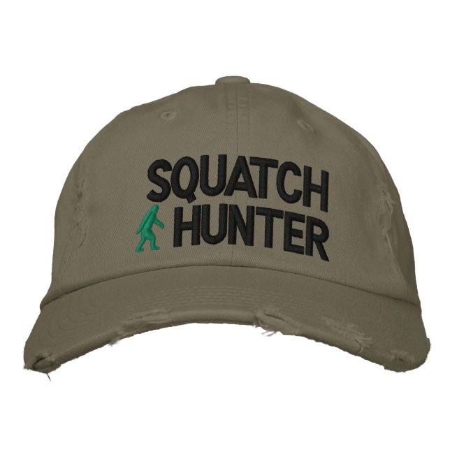 Squatch Hunter Embroidered Hat (Front)
