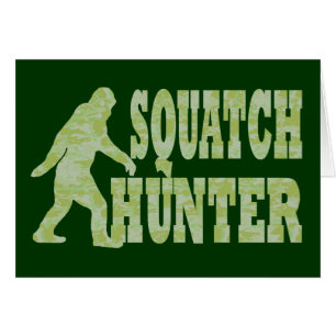 Squatch hunter on camouflage