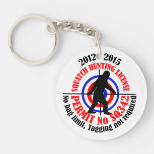 squatch hunting permit key ring