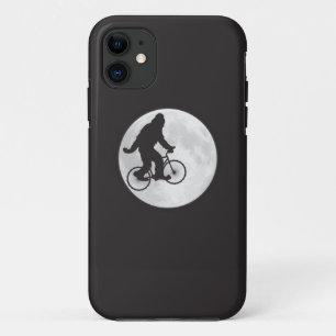Squatch on a Bike In Sky With Moon T-shirt Case-Mate iPhone Case