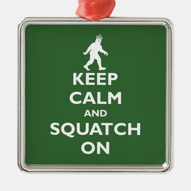 Squatch On Metal Tree Decoration (Front)
