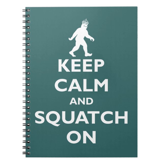 Squatch On Spiral Notebook (Front)