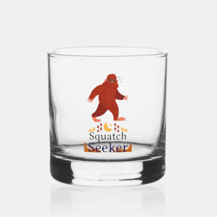 Squatch Seeker big foot Whiskey Glass