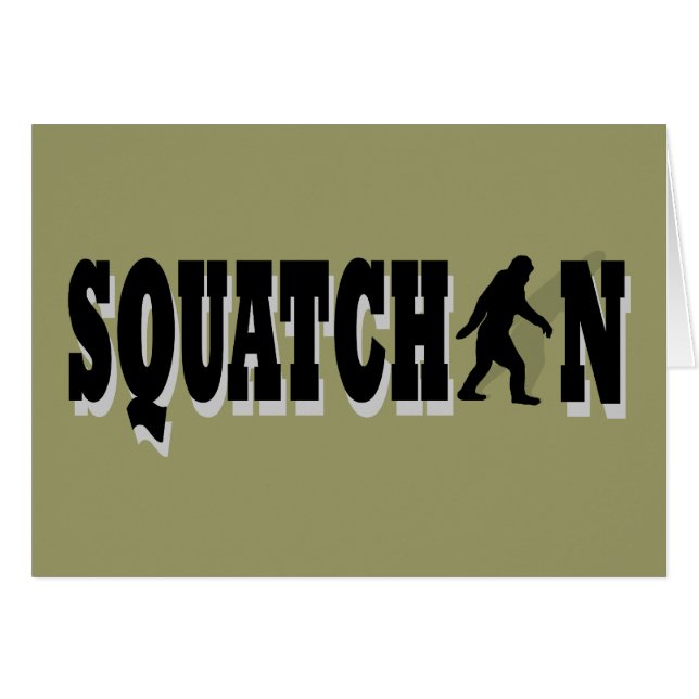 Squatchin, black text (Front Horizontal)