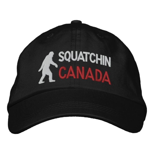 Squatchin canada embroidered hat (Front)
