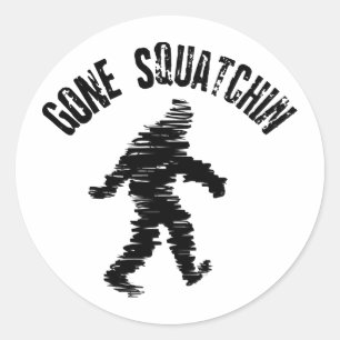 Squatchin' Classic Round Sticker