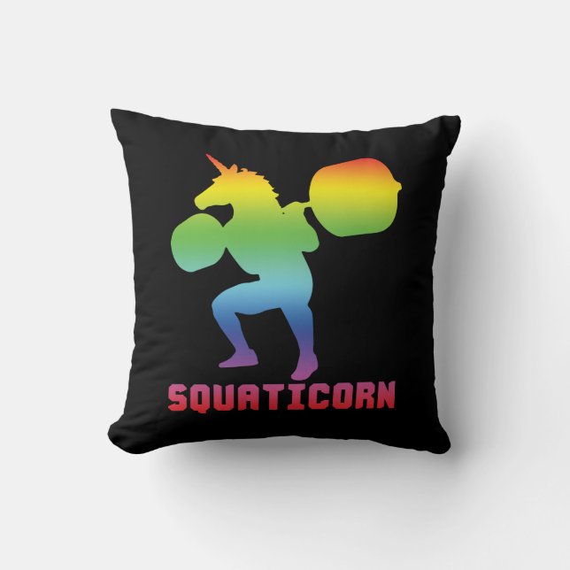 Squaticorn - Leg Day - Squat Unicorn - Workout Cushion (Front)