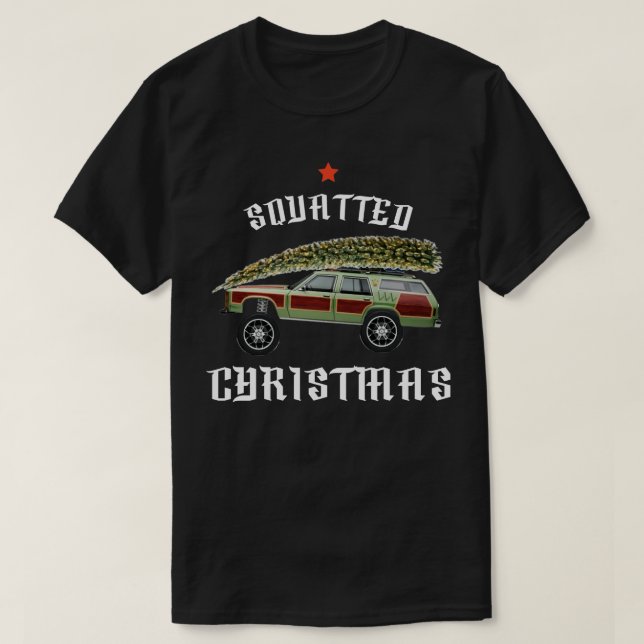 SQUATTED TRUCK CHRISTMAS TSHIRT (Design Front)