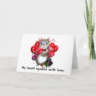 Squeaking with love card