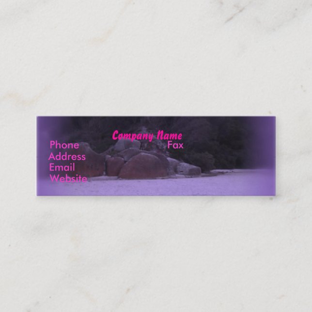 Squeaky Beach 4 Mini Business Card (Front)