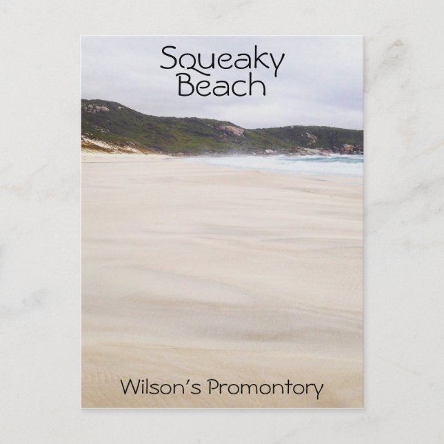 Squeaky Beach Wilson’s Promontory, Victoria Postcard (Front)