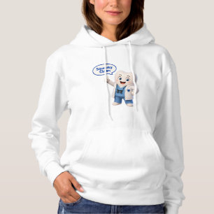Squeaky Clean Tooth Mascot Dental Hoodie
