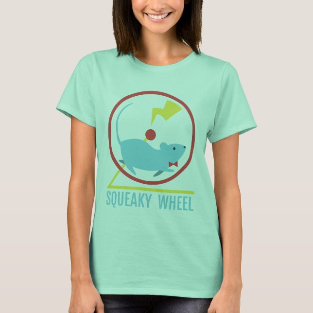 Squeaky Wheel Women's Dark Colour Shirt (Front)