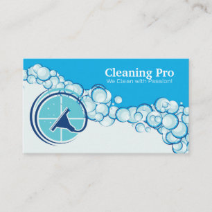 Squeegee   Soap Bubbles Business Card