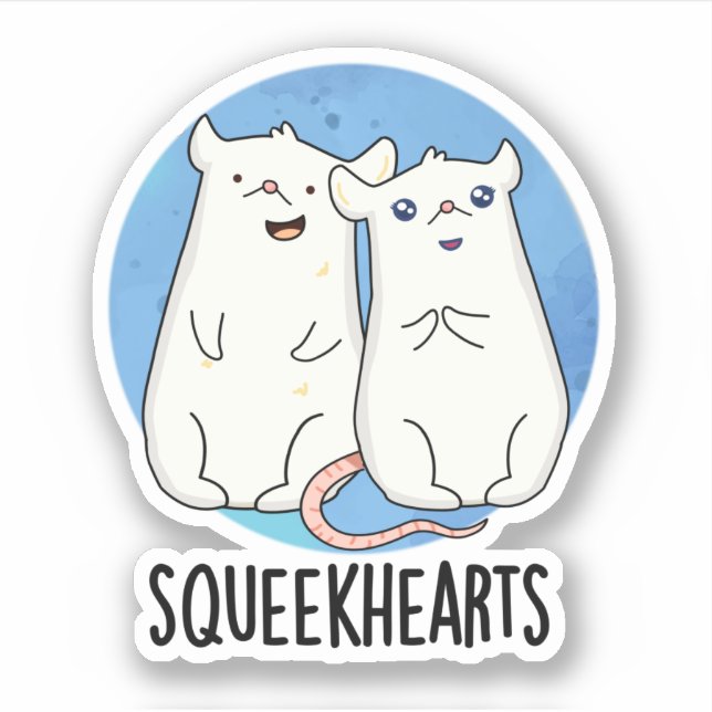 Squeekhearts Funny Mouse Sweetheart Pun (Front)