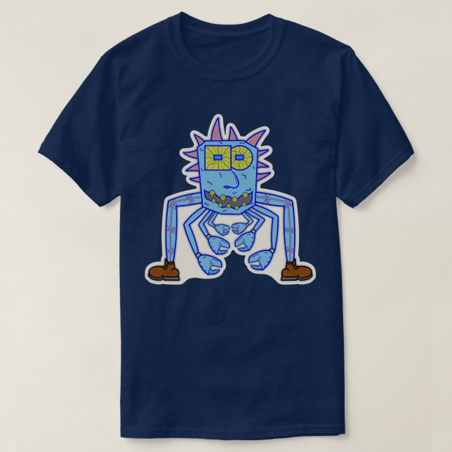 Squeenal Crab Creature Crab Monster OffWhite Backg T-Shirt (Design Front)