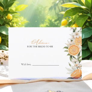 Squeeze Bridal Shower Advice for the Bride Card