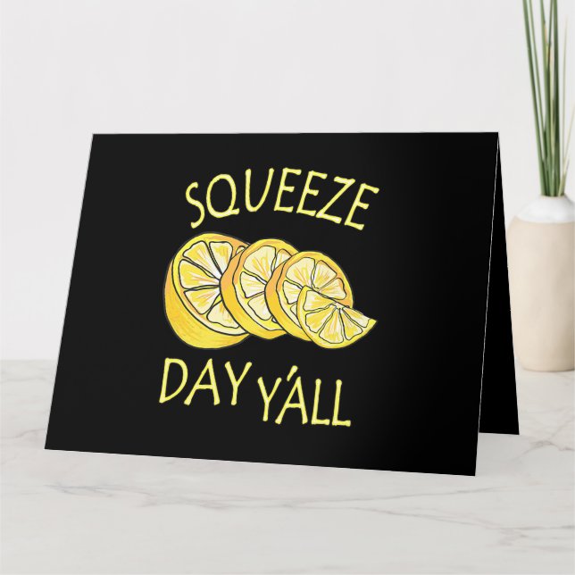 Squeeze Day Yall Lemonade Business Card (Front)
