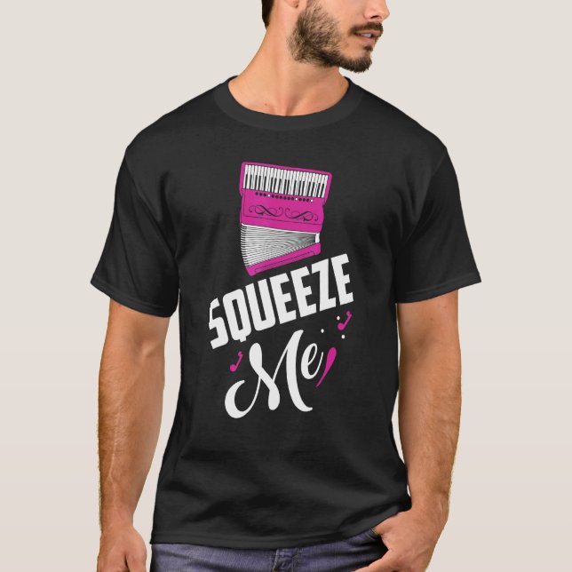 Squeeze Me Music Polka T-Shirt (Front)