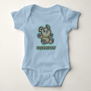 Squeeze Me Teddy Bear Cartoon Baby Bodysuit