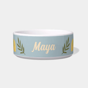 Squeeze the Day Citrus blue white yellow custom  Bowl