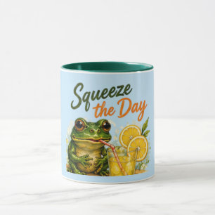 Squeeze The Day Funny Lemon Cute Summer Mug