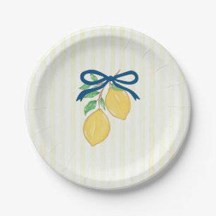 Squeeze the Day Lemon Summer Picnic Party Paper Plate