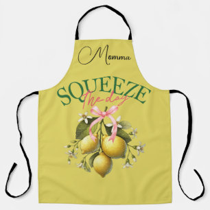 Squeeze the Day Lemons Personalised Apron