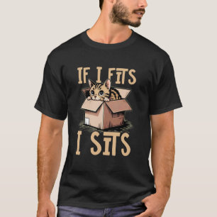 Squeezed In Funny Cat Box Moment T-Shirt
