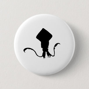 Squid 6 Cm Round Badge