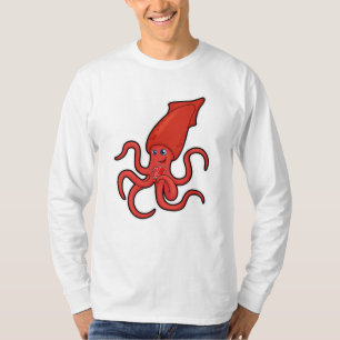 Squid at Poker with Poker cards T-Shirt