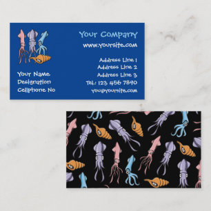 Squid Cartoons Business Card