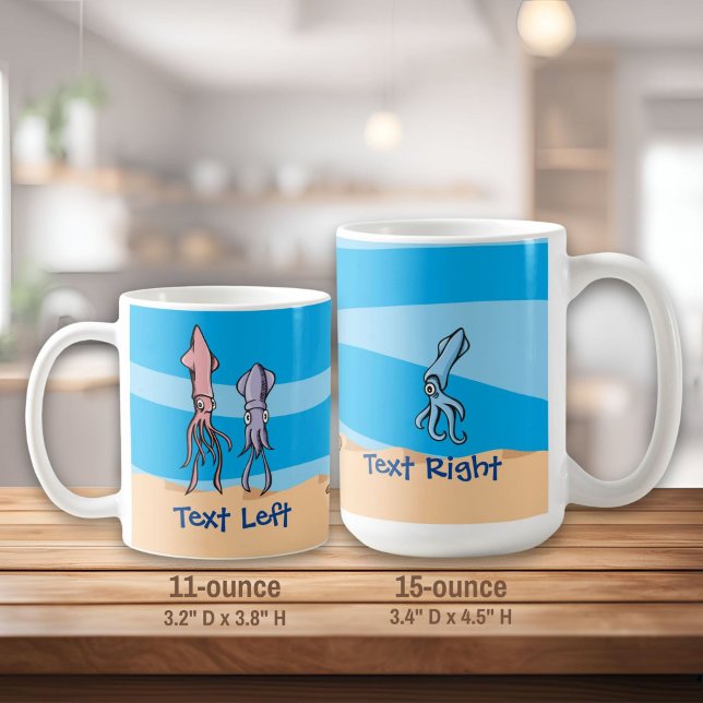 Squid Cartoons Coffee Mug (Creator Uploaded)