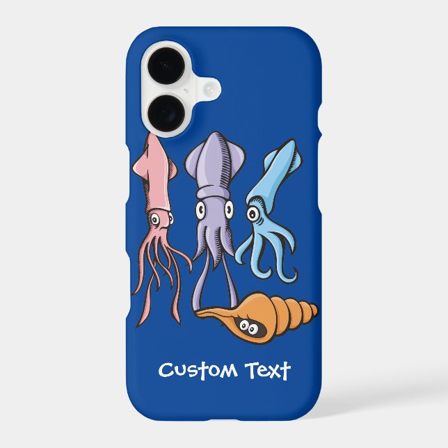 Squid Cartoons iPhone Case (Back)