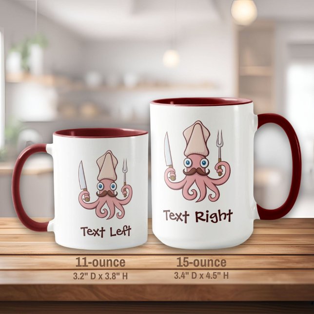 Squid Chef Cartoon Mug (Creator Uploaded)