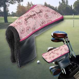Squid Chef Cartoon Pattern Golf Head Cover