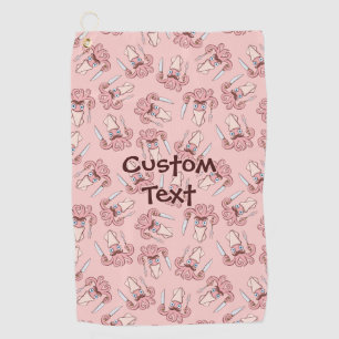 Squid Chef Cartoon Pattern Golf Towel